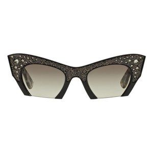 NWOT Miu Miu Rasoir Rhinestone Cat Eye Sunglasses
